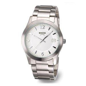 Boccia All-Titanium Watch with White Dial - 3550-01